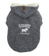 Canada Pooch Cozy Caribou Hoodie Grey Hot on Sale