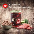 Wellness Core 95% Beef with Broccoli Wet Adult Grain Free Wet Dog Food 6 x 400g Supply