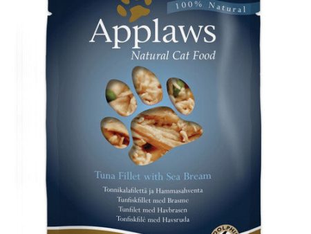 Applaws Natural Cat Pouches with Tuna and Seabream in Broth 12 x 70g Cheap