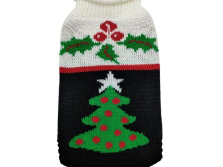 Christmas Petstop Dog Jumper - Xmas Tree Navy Fashion