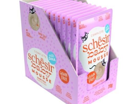 Schesir Baby Mousse Kitten Food Salmon 70g x 12 Supply