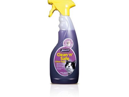 Johnsons Clean and Safe Cat Litter Tray Disinfectant Cleaner Spray 500ml Online Sale