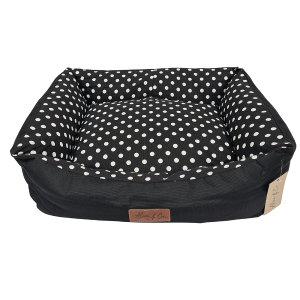 Alice & Co - Coco - Black Dot Dog Bed Supply