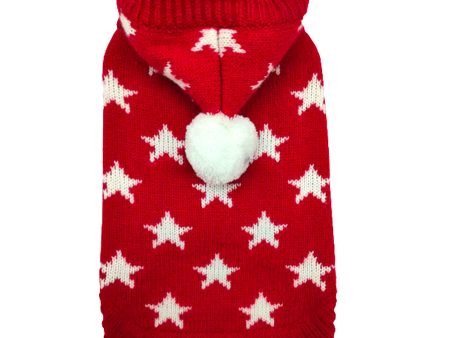 Petstop Dog Jumper - Stars Red For Discount