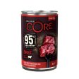 Wellness Core 95% Beef with Broccoli Wet Adult Grain Free Wet Dog Food 6 x 400g Supply