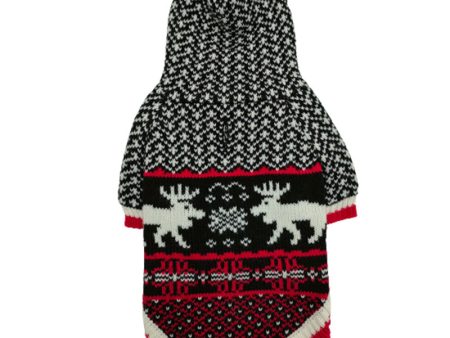 Christmas Petstop Dog Jumper - Reindeer Black For Cheap