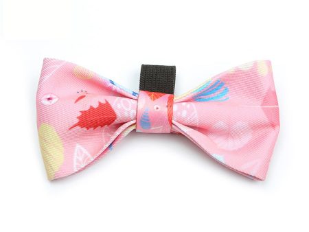 Alice & Co - Bow Tie - Pink Summer Leaf Online