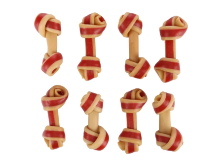 Zero Rawhide Knotted Bone, Chicken & Pork Online now