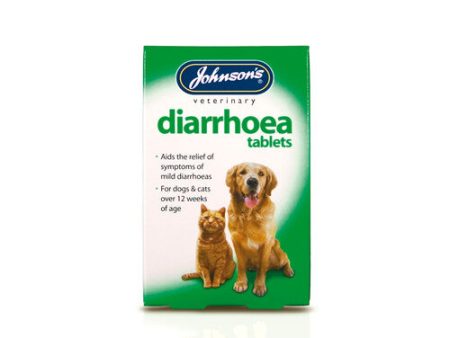 Johnsons Diarrhoea Tablets for Dogs and Cats 12 Tablets Online Sale