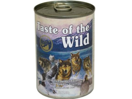 Taste of the Wild Wetlands Canine Canned Wet Dog Food  in Gravy 12 x 390g Supply