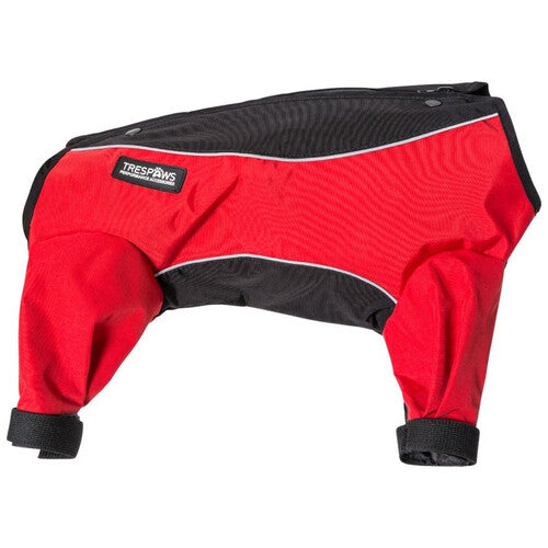 Trespaws Tia Black and Red Dog Raincoat With Legs (XS) Online