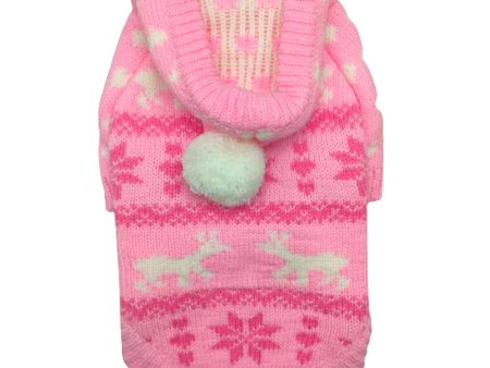 Petstop Dog Jumper - Snowflake Pink Sale