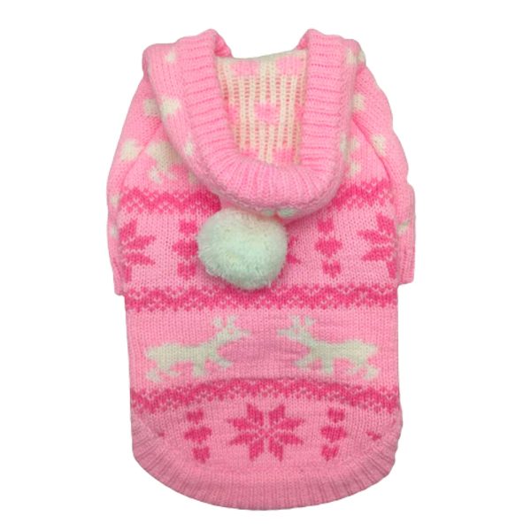 Petstop Dog Jumper - Snowflake Pink Sale