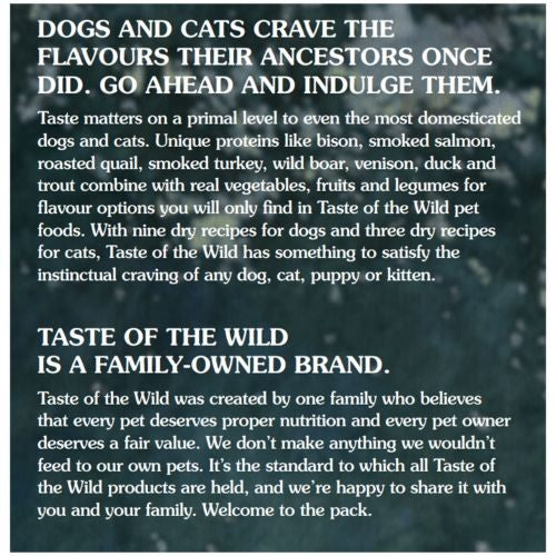 Taste of the Wild Wet Dog Food Sierra Mountain Canine Canned Wet Formula in Gravy 12 x 390g For Cheap