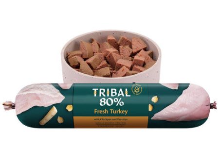 TRIBAL 80% Gourmet Sausage Complete Wet Food Turkey 750g Online now