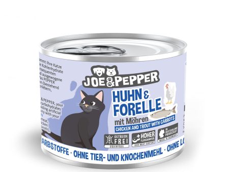 Joe & Pepper - Cat Tin - Chicken & Trout with Carrots Sale