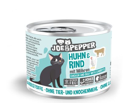 Joe & Pepper - Cat Tin - Chicken & Beef with Carrots Online