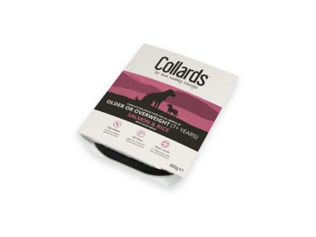 Collards Salmon Senior Wet Dog Food- 7 x 395g Trays on Sale