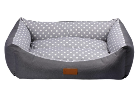 Alice & Co - Coco - Grey Dot Dog Bed on Sale