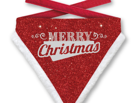 Christmas Dog Bandana - Red - Merry Christmas Cheap