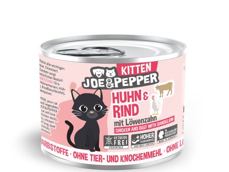 Joe & Pepper - Cat Tin - Kitten Chicken & Beef Online now