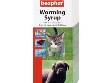 Beaphar Worming Syrup for Puppies and Kittens 45ml For Cheap