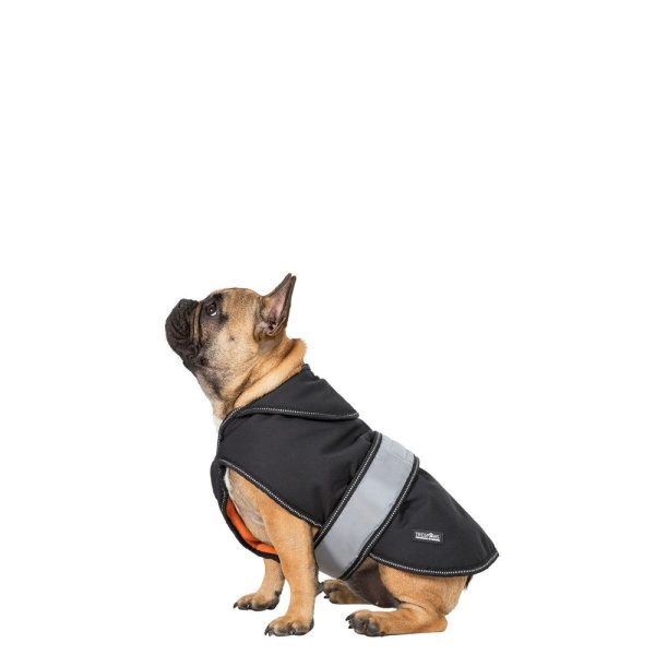 Trespaws Butch Black Fleece Lined Softshell Dog Jacket (M) Online Sale