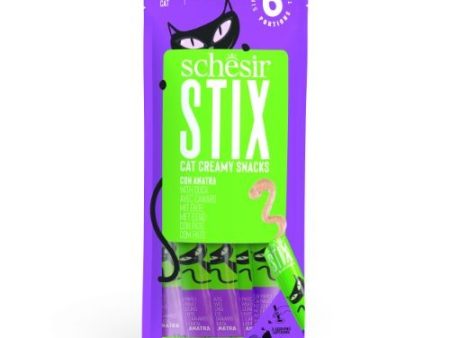 Schesir Stix Adult Cat Treats Duck 6 x 15g Discount