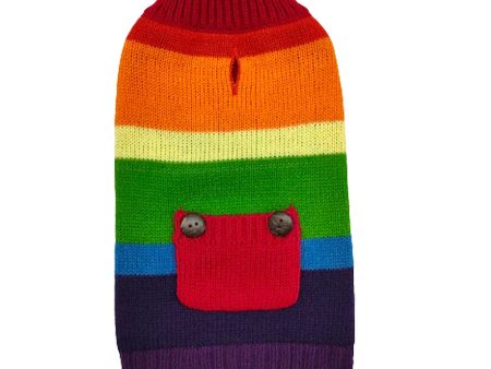 Petstop Dog Jumper - Rainbow Knit Fashion