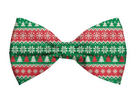 Christmas Dog Bow Tie - Fair Isle Medium Cheap