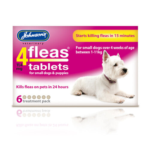 Johnsons 4fleas Tablets for Puppies and Small Dogs 6 Tablets For Cheap