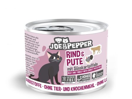 Joe & Pepper - Cat Tin - Beef & Turkey with Sweet Potato Online Sale