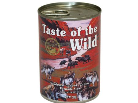 Taste of the Wild Southwest Canyon Canine Canned Wet Dog Food in Gravy 12 x 390g Online Sale