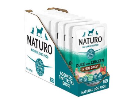 Naturo Adult Dog Food Grain & Gluten Free Duck with Chicken in Herb Gravy 100g x 12 Online Sale