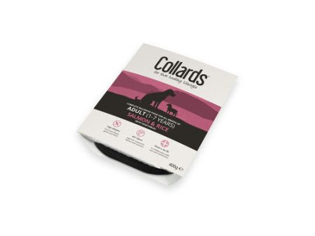 Collards Salmon Adult Wet Dog Food - 7 x 395g Trays Discount