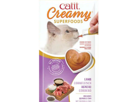 Catit Creamy - Superfoods - Cat Treat - Lamb Hot on Sale