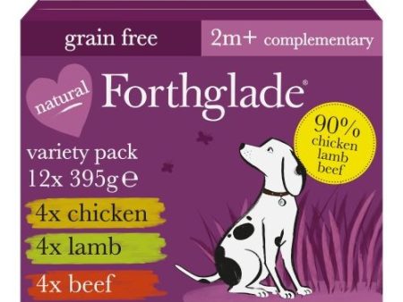 Forthglade Adult Wet Dog Food Multipack - Meaty Selection 395g x 12 Cheap