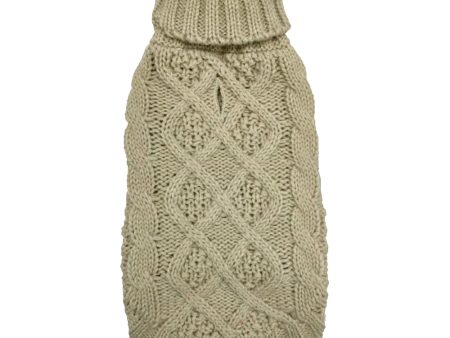 Petstop Dog Jumper - Cable Knit Beige Cheap