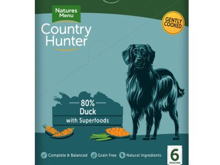 Natures Menu Country Hunter Superfood Grain Free Duck Wet Dog Food Pouches 6 x 150g Discount