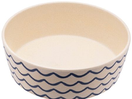 Beco Printed Dog Feeding & Water Bowl, Ocean Waves Large on Sale