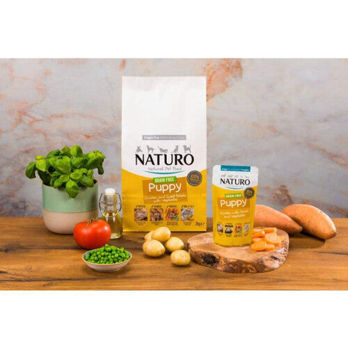 Naturo Puppy GF Dog Food Chicken with Potato & Vegetables 150g x 8 Online now