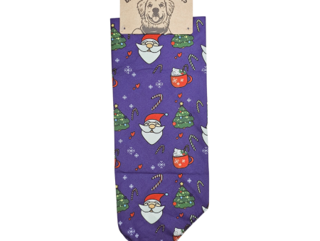 Barking Bandana - Christmas Trees - Purple Hot on Sale