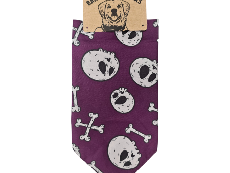 Barking Bandana - Halloween Skull - Purple Supply