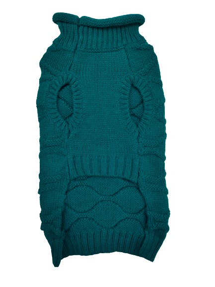 Petstop Dog Jumper - Honeycomb Teal For Cheap