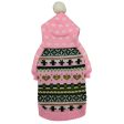 Petstop Dog Christmas Jumper - Heart Pink Hoodie Hot on Sale