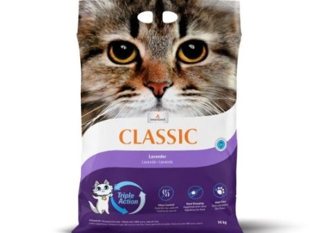 Intersand City Classic Lavender Scented Clumping Cat Litter 14kg Online now