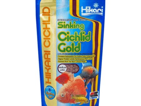 Hikari Cichlid Gold Sinking Medium Pellet 342g Online now