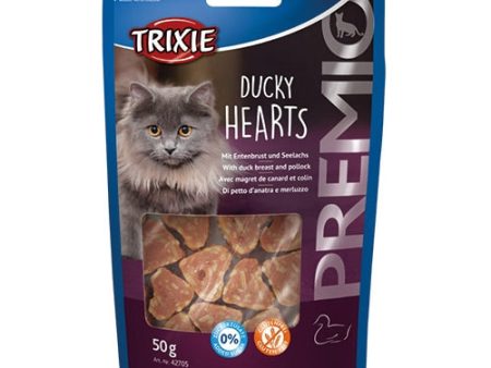 Premio Hearts with Duck and Pollock Cat Treats 50g For Discount