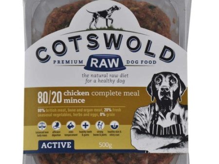 Cotswolds Adult Working Chicken Mince Active 500g Online Sale