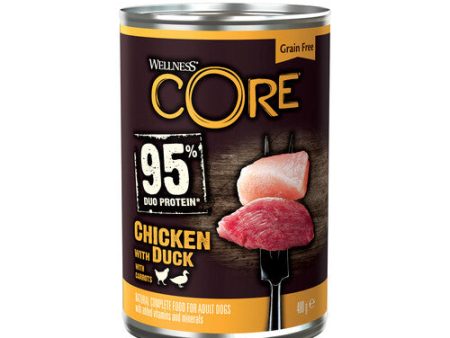 Wellness Core Wet Dog Food Can 95% Chicken and Duck with Carrots 6 x 400g Online